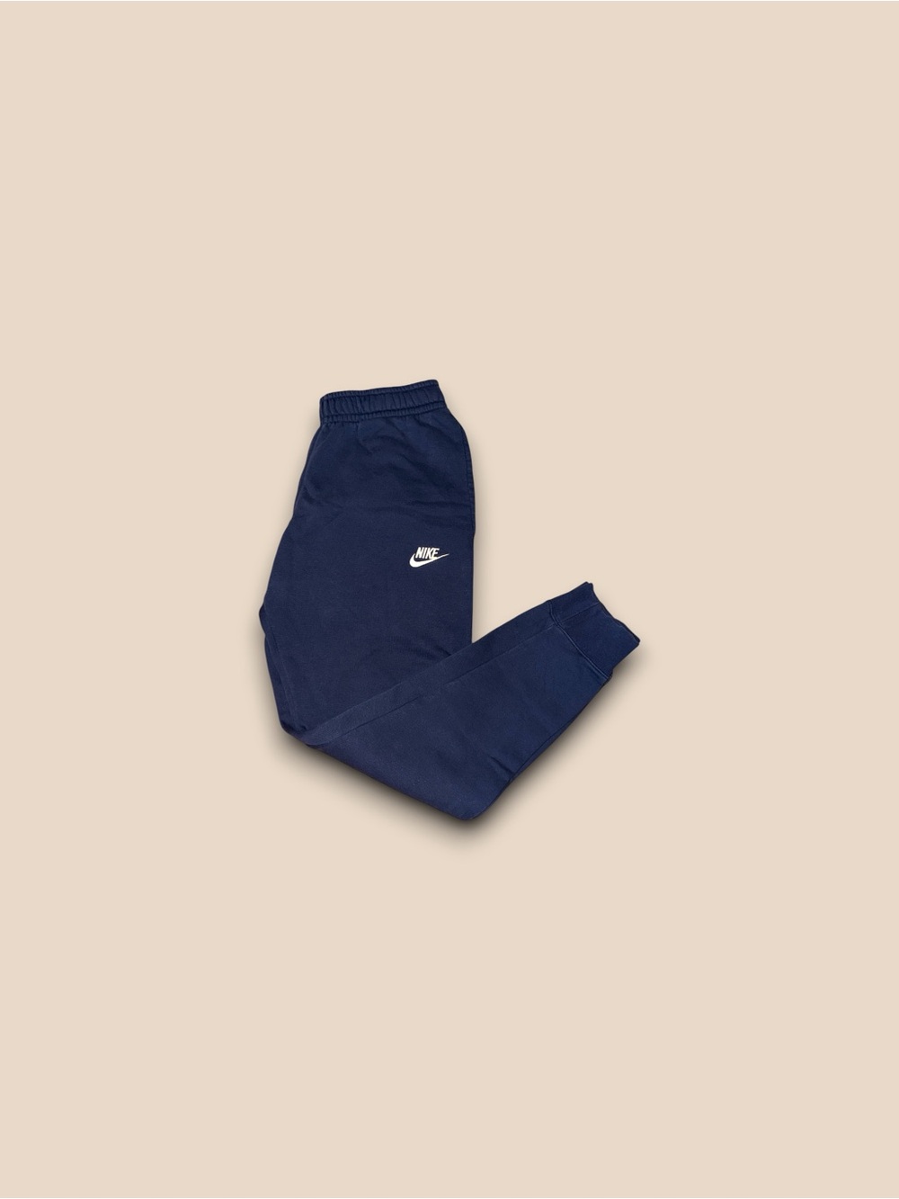 Nike sportswear club fleece tapered sweatpants navy blue mens small